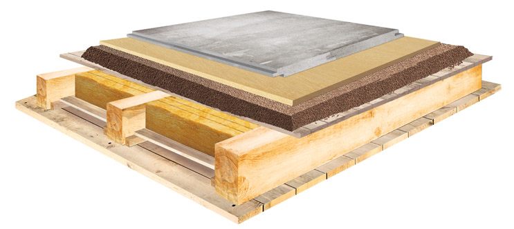 Neubau Trockenestrich Holzbalkendecke